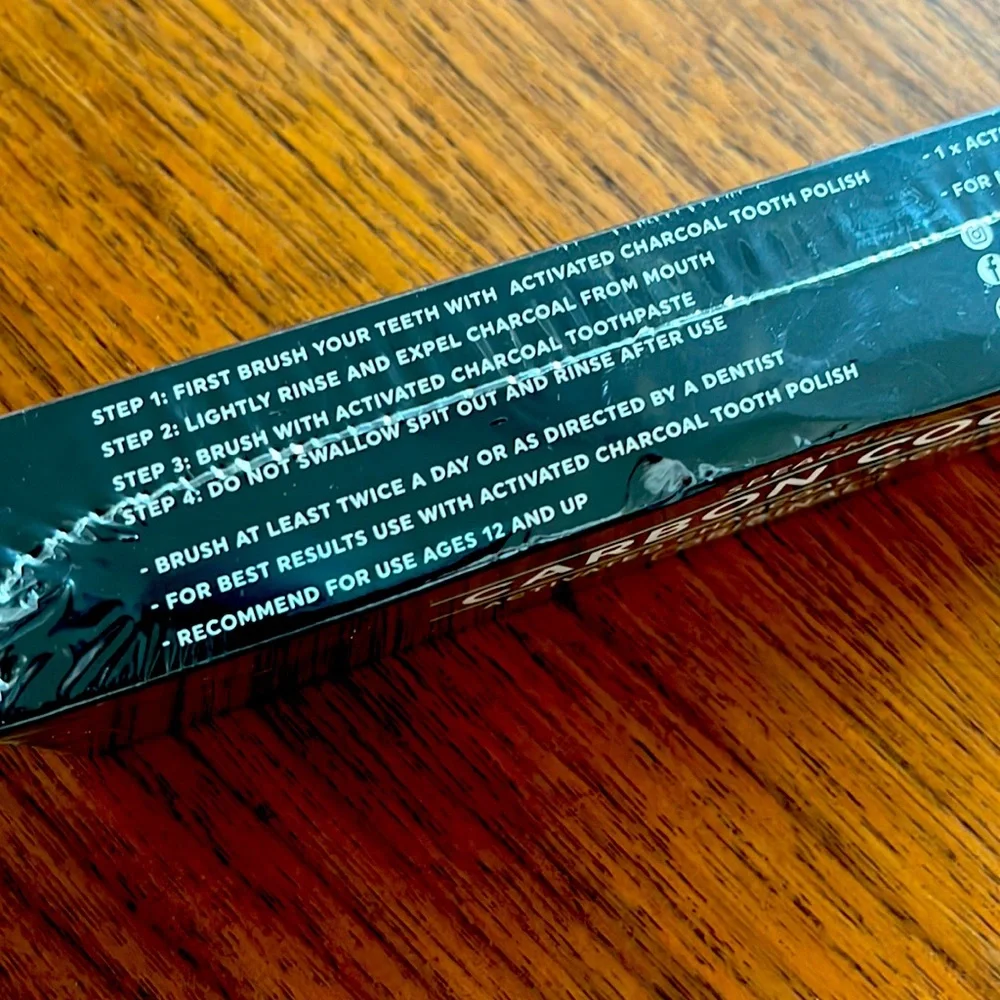 NWT Carbon COCO Spearmint Activated Charcoal Toothpaste - Picture 4 of 6